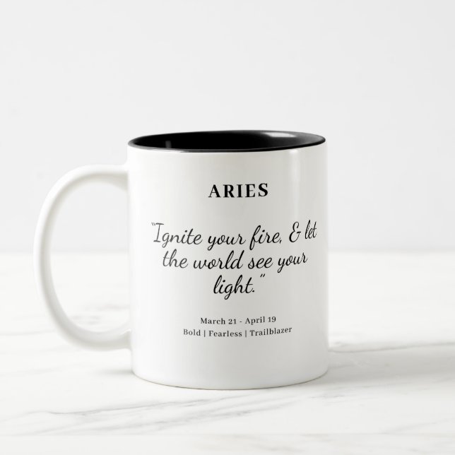 Star Power : Aries Astrology Mug (Gauche)