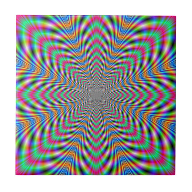 Star Psychedelic Fliese (Vorderseite)