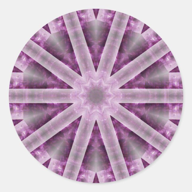 Star Runder Aufkleber (Vorderseite)