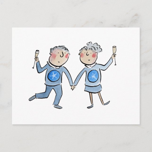 Star Sapphire Jahrestag Postkarte (Vorderseite)