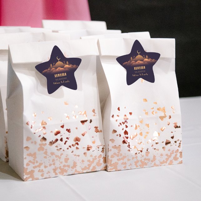 Star Shaped Ramadan Mubarak Sticker (Von Creator hochgeladen)