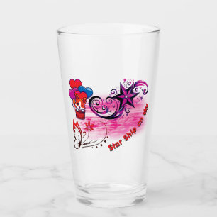 Star Ship Trinkbehälter Glas