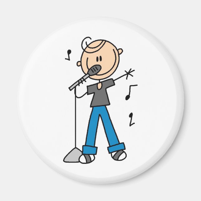 Star Singer Sur Le Magnet Microphone (Devant)