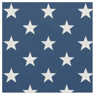 Star Spangled 1" Stars Blue USA Stoff