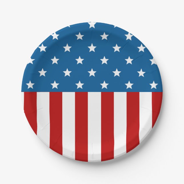 Star Spangled Banner Pappteller (Vorderseite)