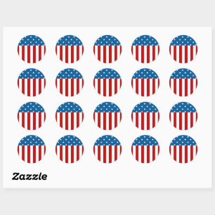 Star Spangled Banner Runder Aufkleber