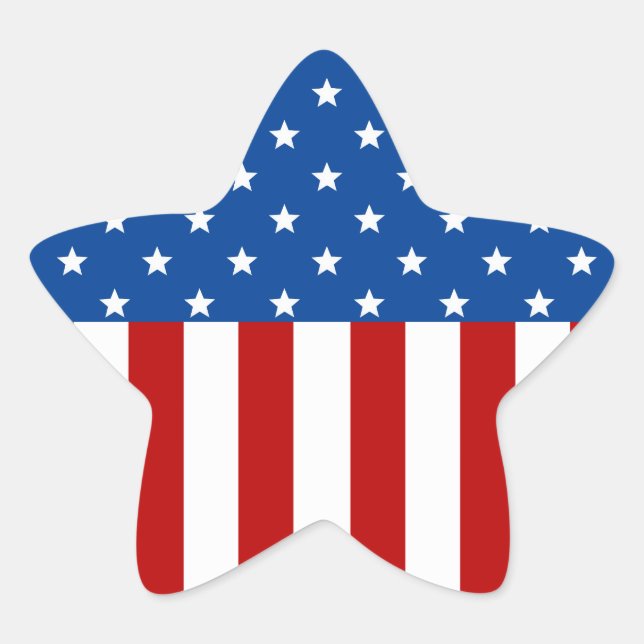 Star Spangled Banner Stern-Aufkleber (Vorderseite)