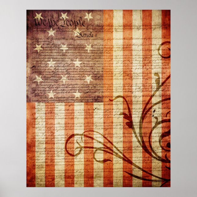Star Spangled Banner Vintag Poster (Vorne)
