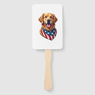 Star Spangled Golden Retriever Vintage Tee 4 Fächer