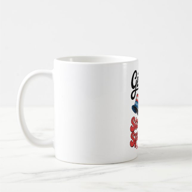 Star Spangled Hammered Skull Kaffeetasse (Links)