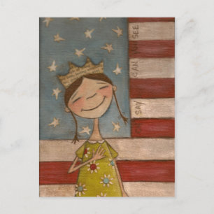 Star-Spangled Princess - Postcard Postkarte