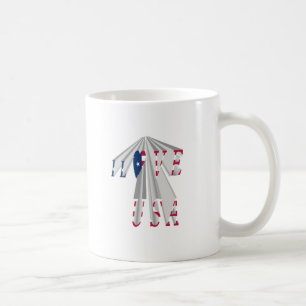 Star-Spangled Statement: Graphic I Liebe USA Desig Kaffeetasse