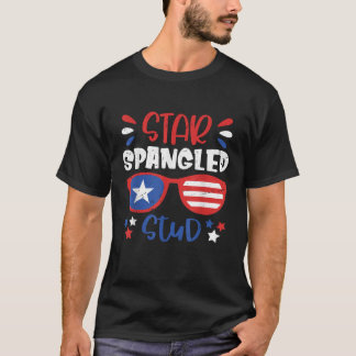 Star Spangled Stud 4. Juli Kinderoutfit-Party T-Shirt