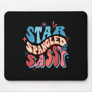Star Spangled und Sy Independence Day Groovy 4. O Mousepad