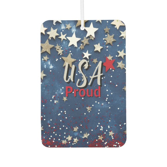 Star Spangled USA Proud Autolufterfrischer (Vorderseite)