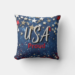 Star Spangled USA Proud Kissen