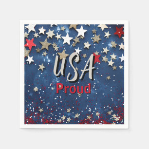 Star Spangled USA Proud Serviette