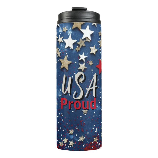 Star Spangled USA Proud Thermosbecher (Vorderseite)