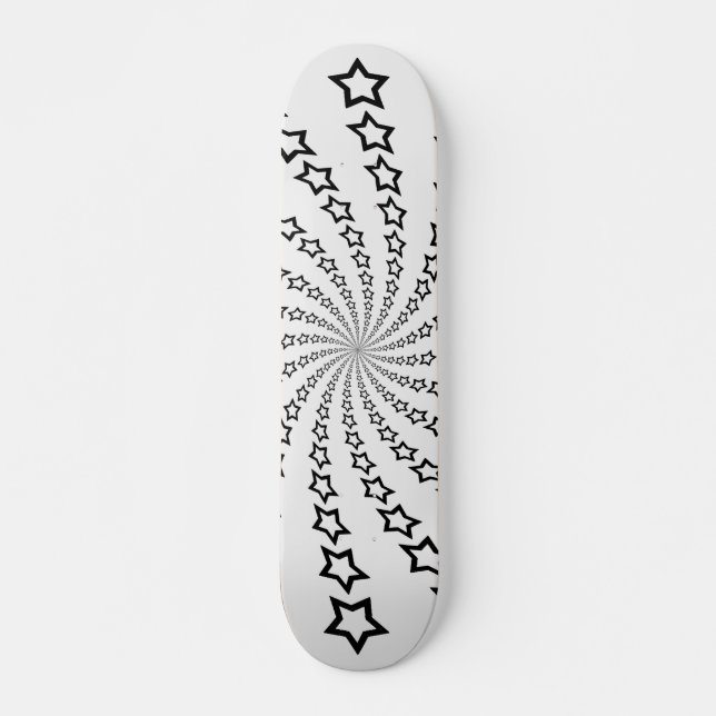 Star Spiral: Schwarze Sterne: Skateboard (Vorne)