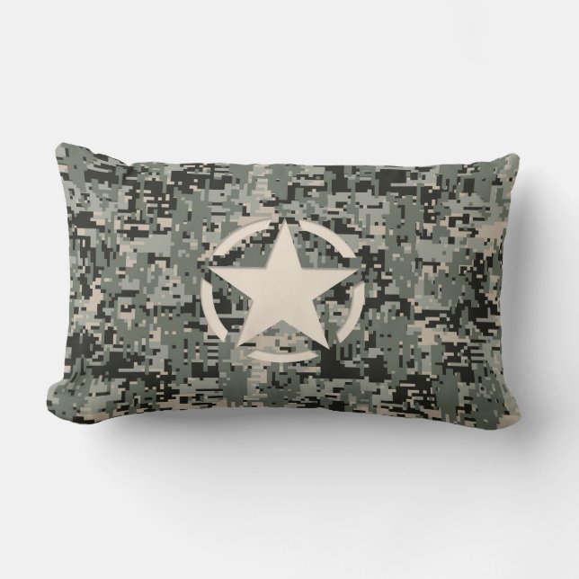 Star Stencil auf digitaler Seite Lendenkissen (Vorderseite)