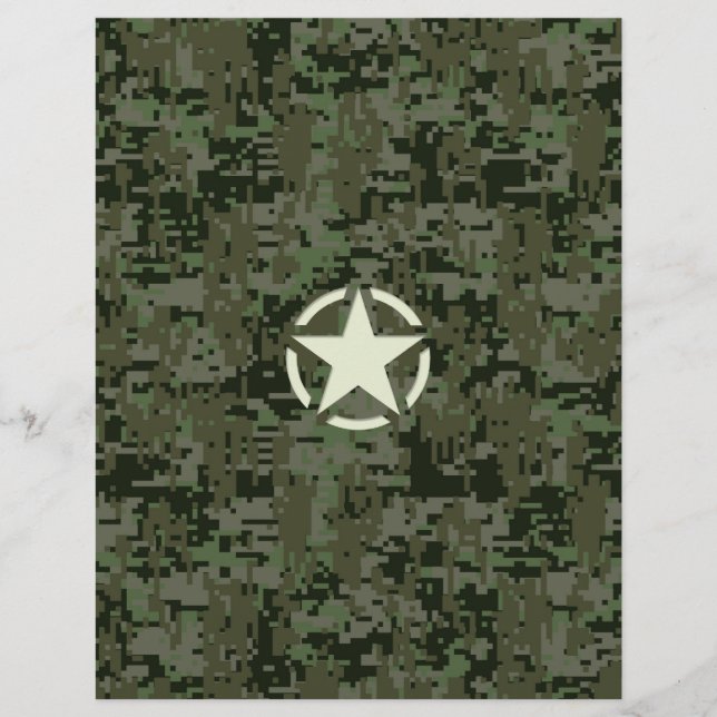 Star Stencil Digital Woodland (Vorderseite)