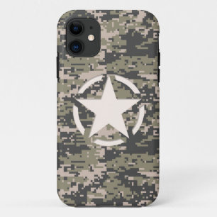 Star Stencil Tag Decal Style Khaki Camouflage iPho Case-Mate iPhone Hülle