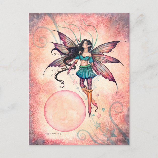 Star Stepper Fairy Fantasy Kunst - Weltkulturerbe  Postkarte (Vorderseite)