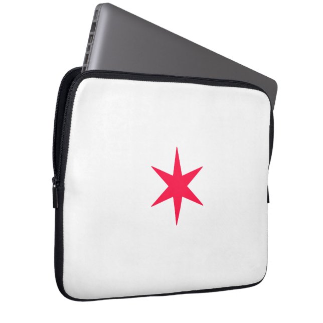 Star Stern pink Laptopschutzhülle (Vorne Rechts)