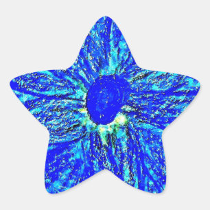 Star Stickers Blue Dalhia
