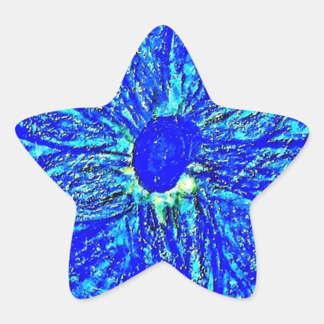 Star Stickers Blue Dalhia (Vorderseite)