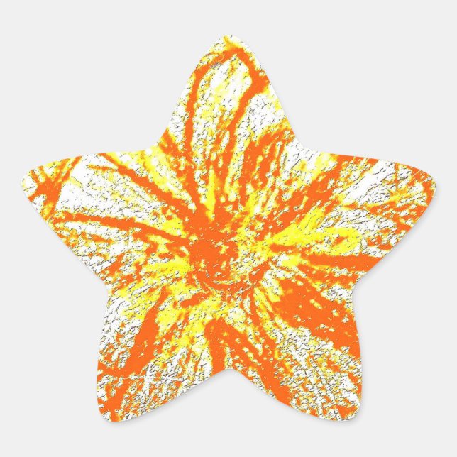 Star Stickers gelbe Gerbera (Vorderseite)