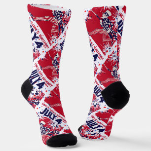 Star Studded Uncle Sam Birthday 4. Juli Socken