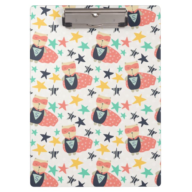 Star Super Hero Klemmbrett (Vorderseite)