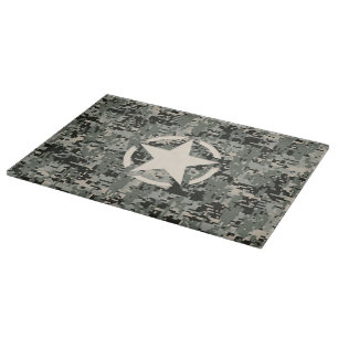 Star Symbol Pixel Digital Camouflage Schneidebrett