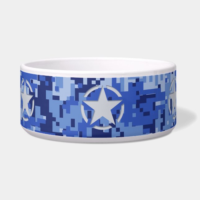 Star Tag Decal Navy Blue Camouflage Napf (Links)