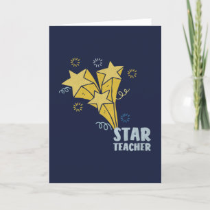 Star Teacher Dankeskarte
