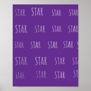 Star Text Poster für Niedliche Aufnahmen in jedem