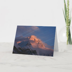 Star Trail   Mount Everest Tibet, China Karte
