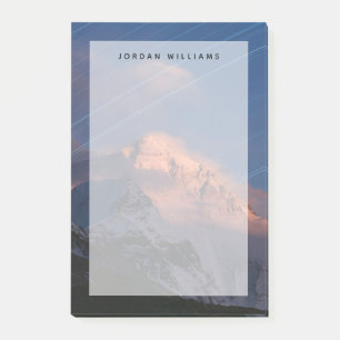 Star Trail   Mount Everest Tibet, China Post-it Klebezettel