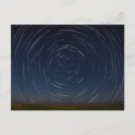Star Trails Over Lake Huron at St. Ignace, MI Postkarte