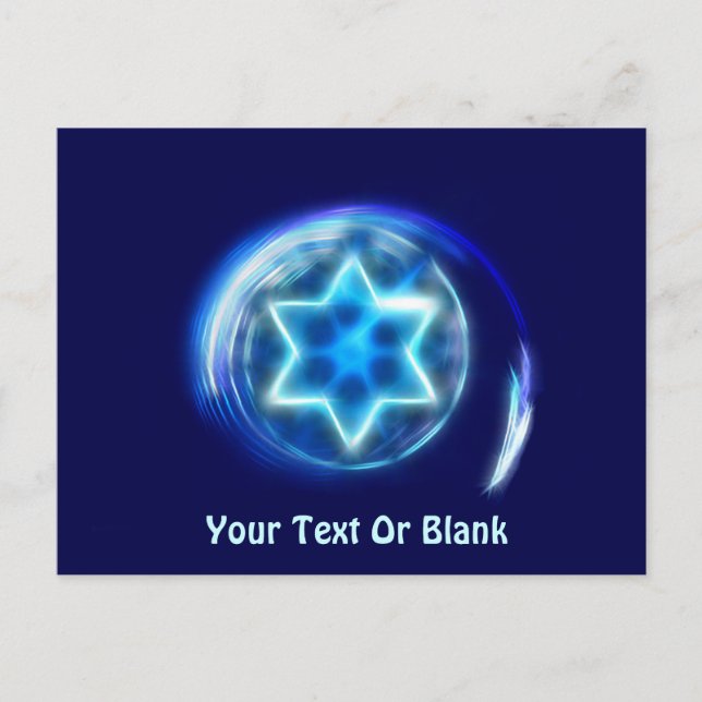 Star umkreist postkarte (Vorderseite)