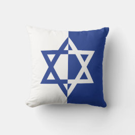 Star von David Bar Mitzvah blau-weiß Kissen