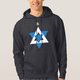 Star von David Christmas Tree Hoodie