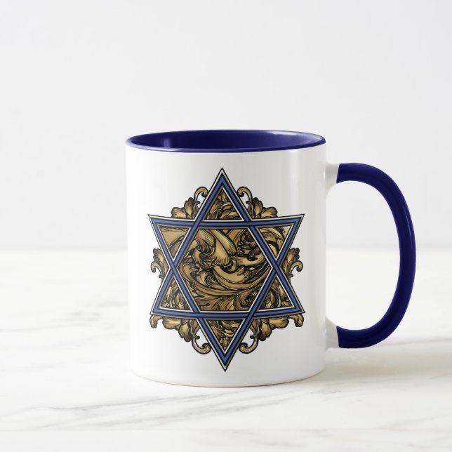 Star von David Gold Tasse (Rechts)