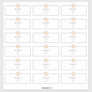 Star von David Guest Address Labels