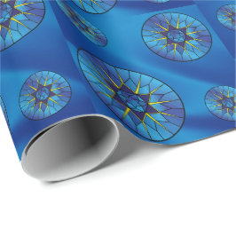 Star von David Hanukkah Hübsches blaues Geschenk Geschenkpapier
