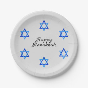 Star von David Hanukkah Pappteller