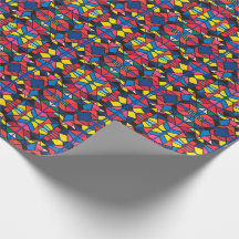 Star von David in verkettetem Glas - Wrapping Pape