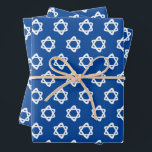 Star von David Jewish Bar Mitzvah Hanukkah Simple Geschenkpapier Set<br><div class="desc">Ich hoffe,  Sie mögen diese handgefertigte Papier Sortenpack. Karo aus meinem Shop für viel mehr Farben und Muster und lass mir wissen,  wenn du etwas angepasst haben möchtest. Ich habe passende Bar mitzvah Einladungen,  danke Ihnen Notizen,  mazel tov Karten,  und mehr!</div>