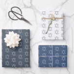 Star von David Jewish Bar Mitzvah Hanukkah Simple Geschenkpapier Set<br><div class="desc">Ich hoffe,  Sie mögen diese handgefertigte Papier Sortenpack. Karo aus meinem Shop für viel mehr Farben und Muster und lass mir wissen,  wenn du etwas angepasst haben möchtest. Ich habe passende Bar mitzvah Einladungen,  danke Ihnen Notizen,  mazel tov Karten,  und mehr!</div>
